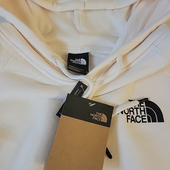 The North Face Women's Box NSE Pullover Hoodie - Gardenia White X-Large NWT - Picture 8 of 9